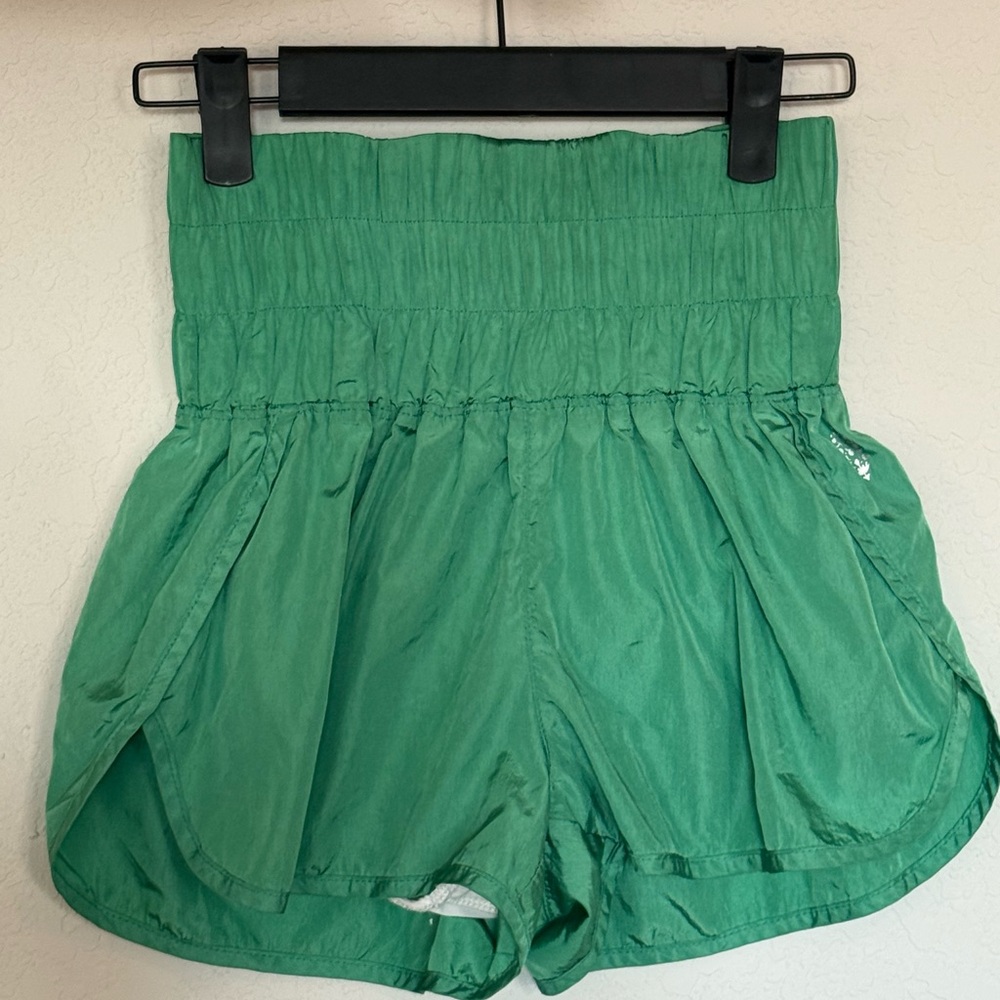 FP Movement by Free People High Waist Green Shorts